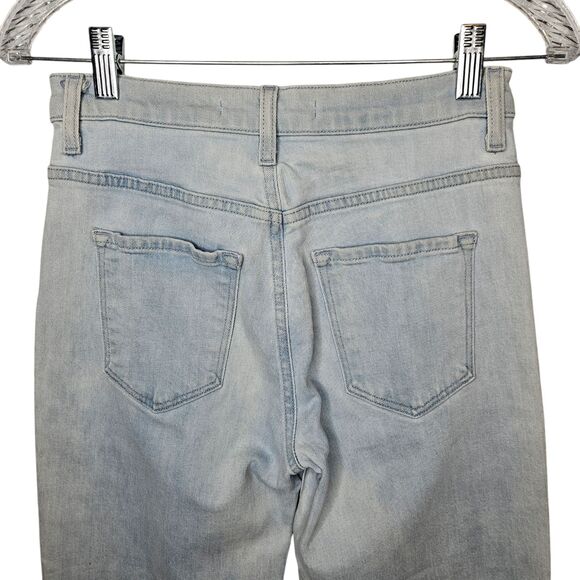 J BRAND Womens Joan Jeans 24 High Rise Elara Light Wash Exposed Button Fly Crop - Picture 7 of 12